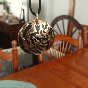 Swarovski black crystal pendant